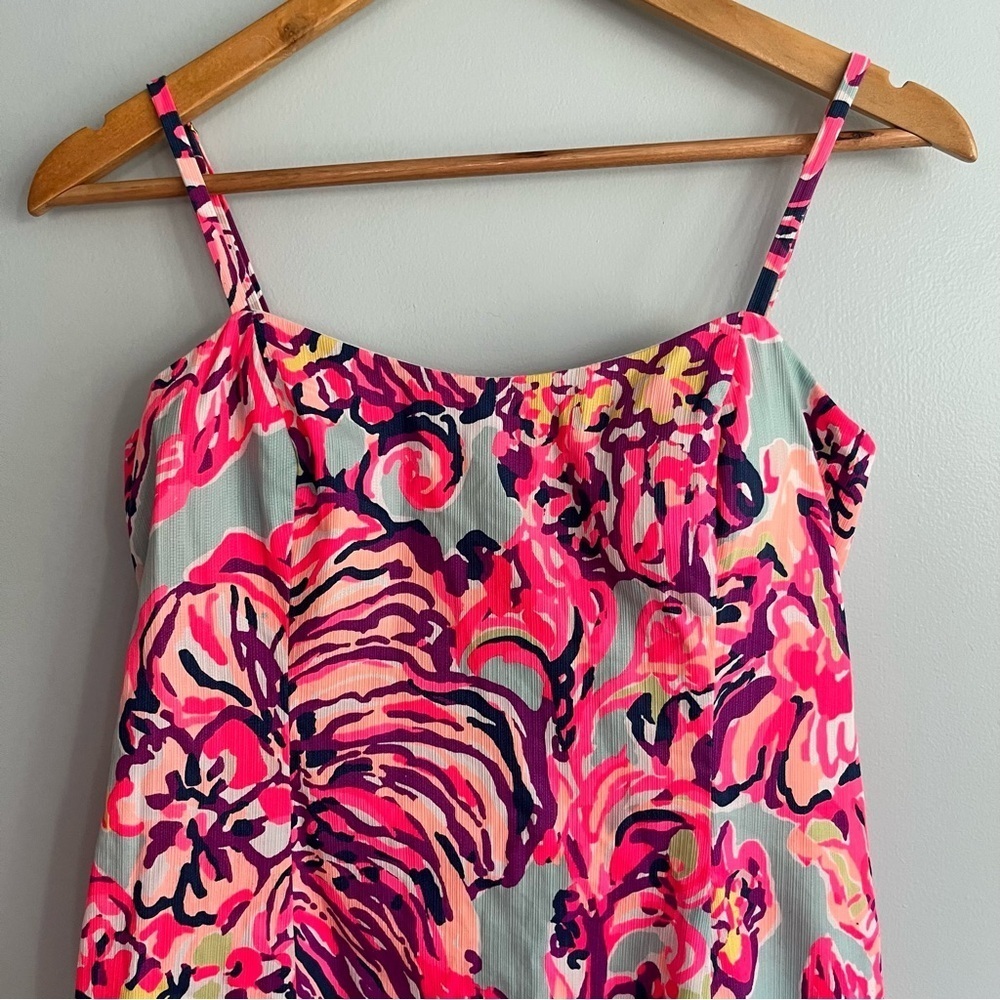 Lilly Pulitzer Shelli Dress Size 6 Tie Back  Pink Blue - Picture 6 of 16
